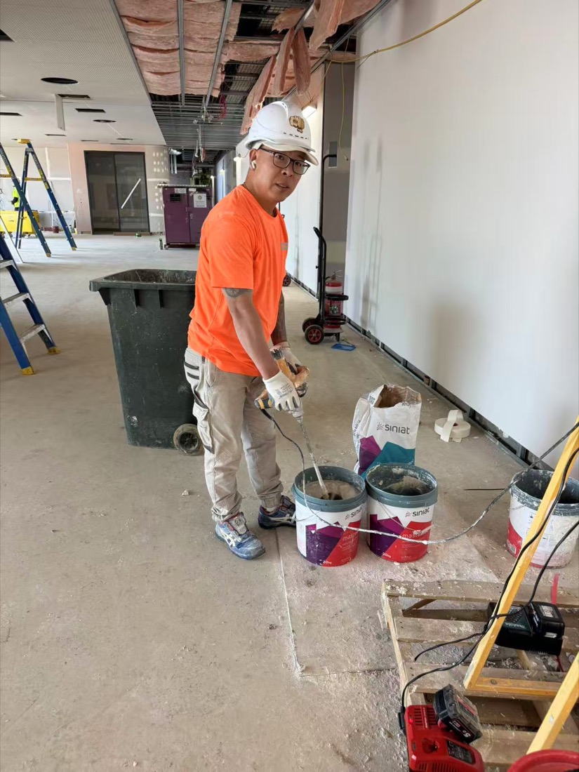 Preparing materials on site